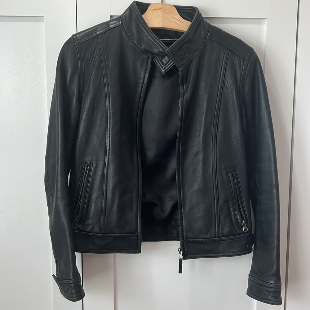 Vintage Leather moto jacket black leather jacket